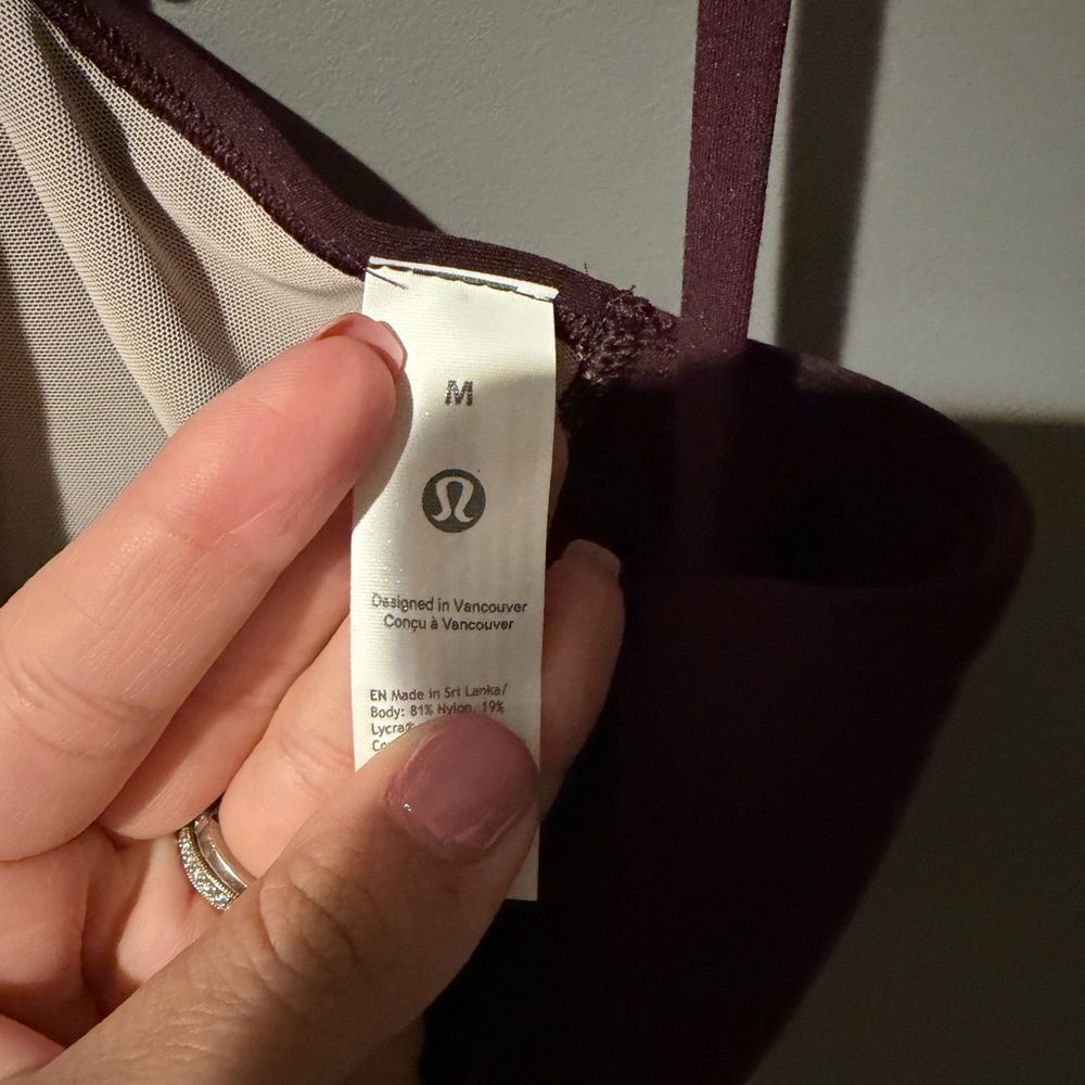 NEW Lululemon PLUM Lace-Back Yoga Bra - Picture 5 of 8